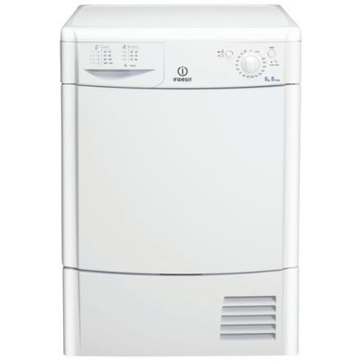 INDESIT IDC8T3B 8KG CONDENSER TUMBLE DRYER WHITE