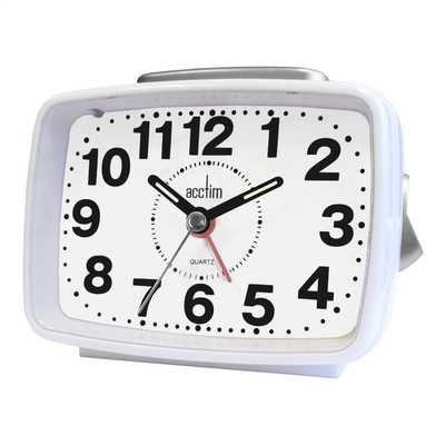 ACCTIM TITAN 2 ALARM CLOCK WHITE