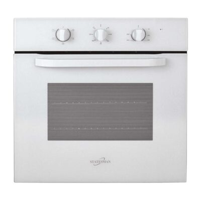 STATESMAN BSF60WH BUILT-IN SINGLE FAN OVEN WHITE