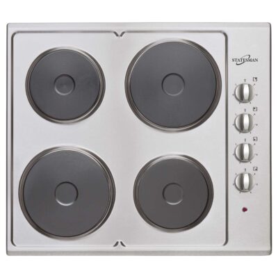 STATESMAN ESH630SS 60CM 4 PLATE ELECRIC HOB STAINLESS STEEL