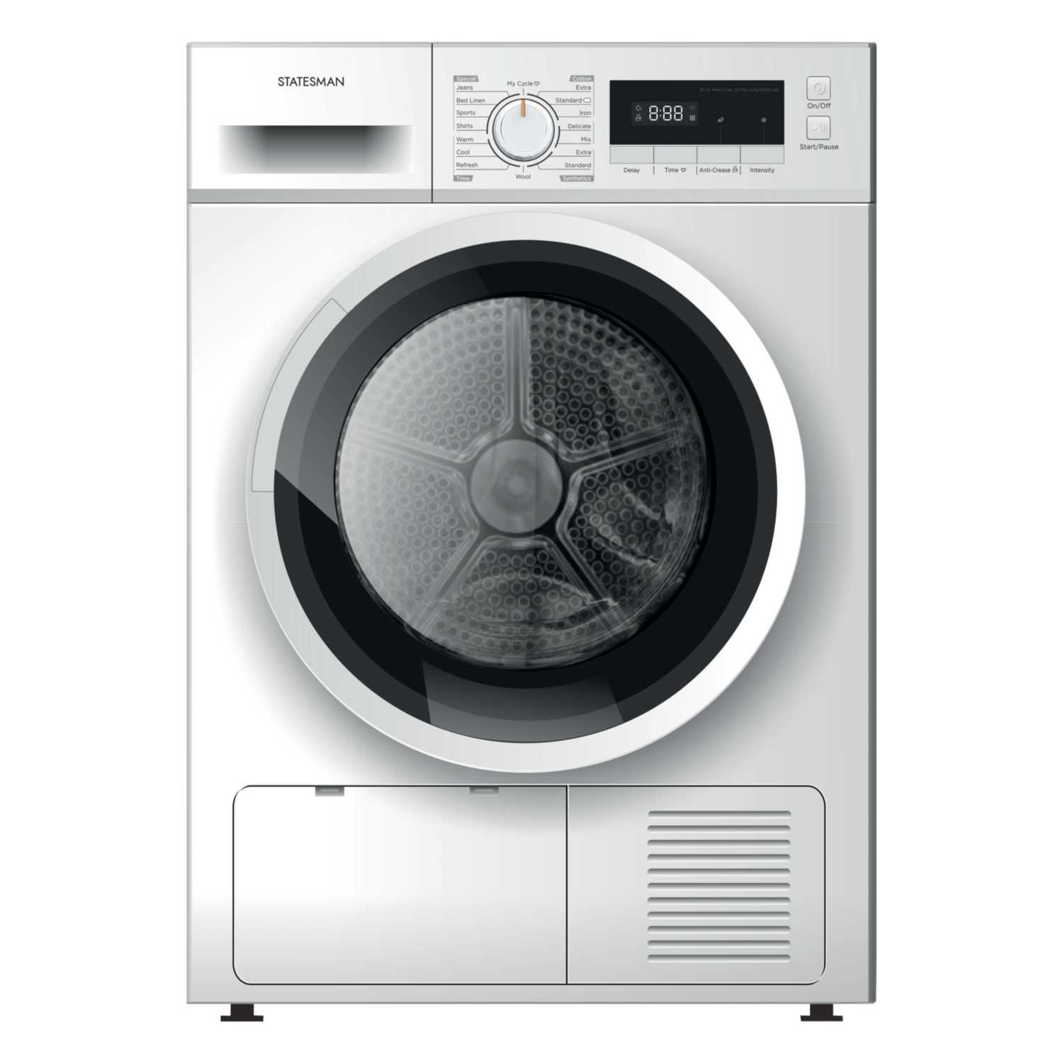 STATESMAN TCM08W 8KG CONDENSER TUMBLE DRYER